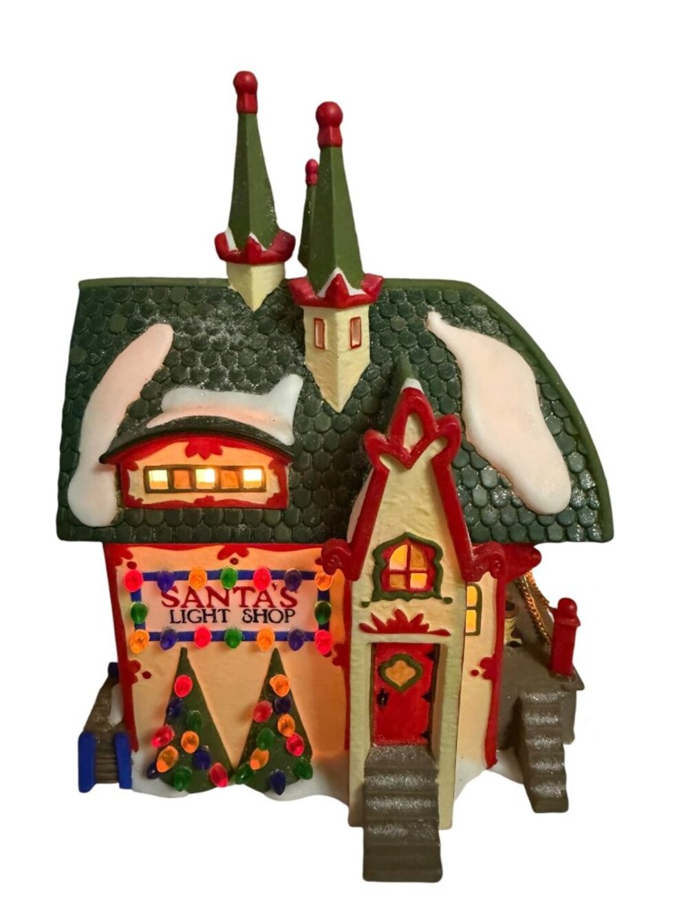 Department 56 North Pole Series Santa’s Light Shop 56397 Lighted 1997
